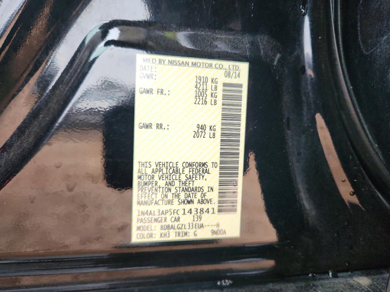 2015 Nissan Altima 2.5