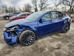Tesla Model y salvage cars for sale: 2021 Tesla Model y