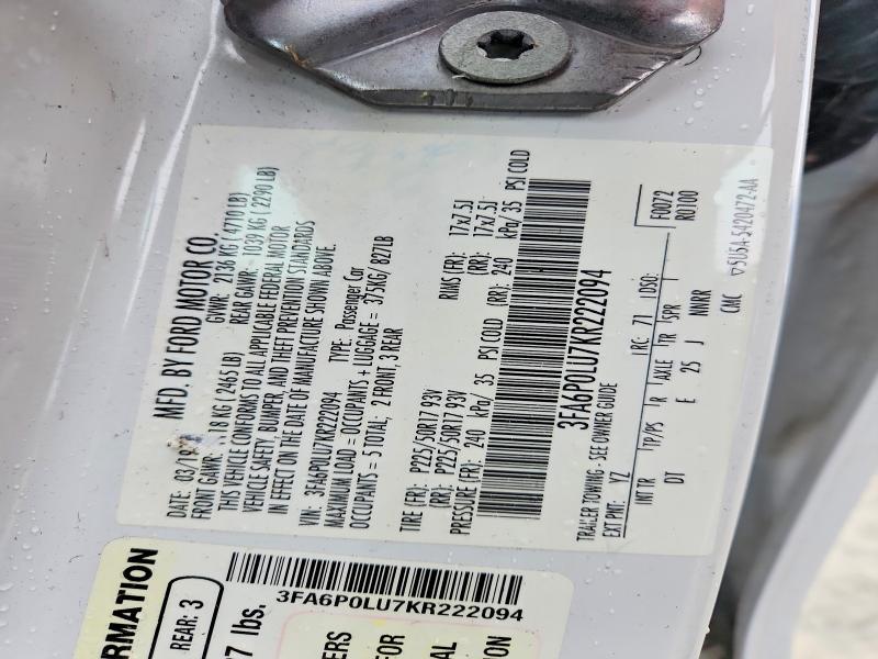 2019 Ford Fusion se