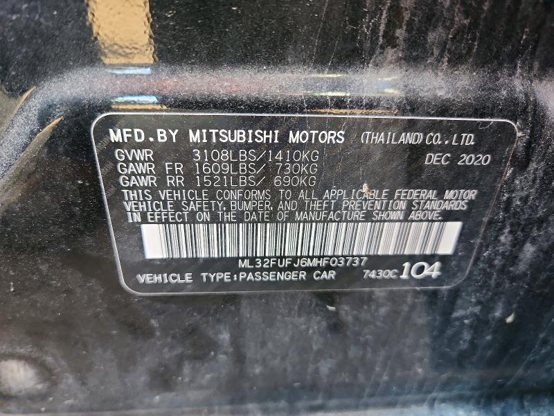 2021 Mitsubishi Mirage G4 es