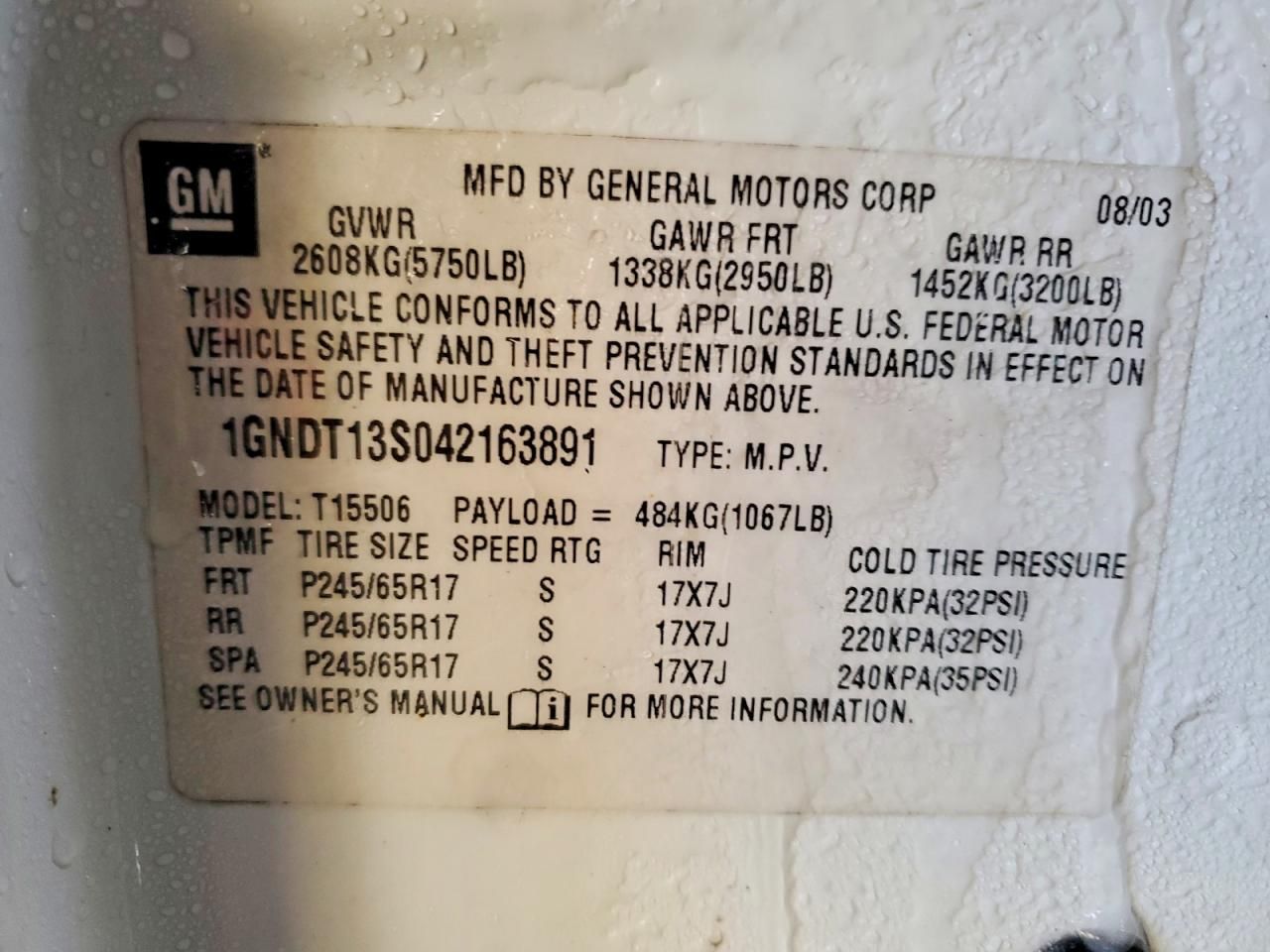 2004 Chevrolet Trailblazer ls