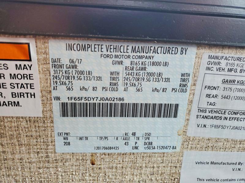 2018 Ford F53 RV