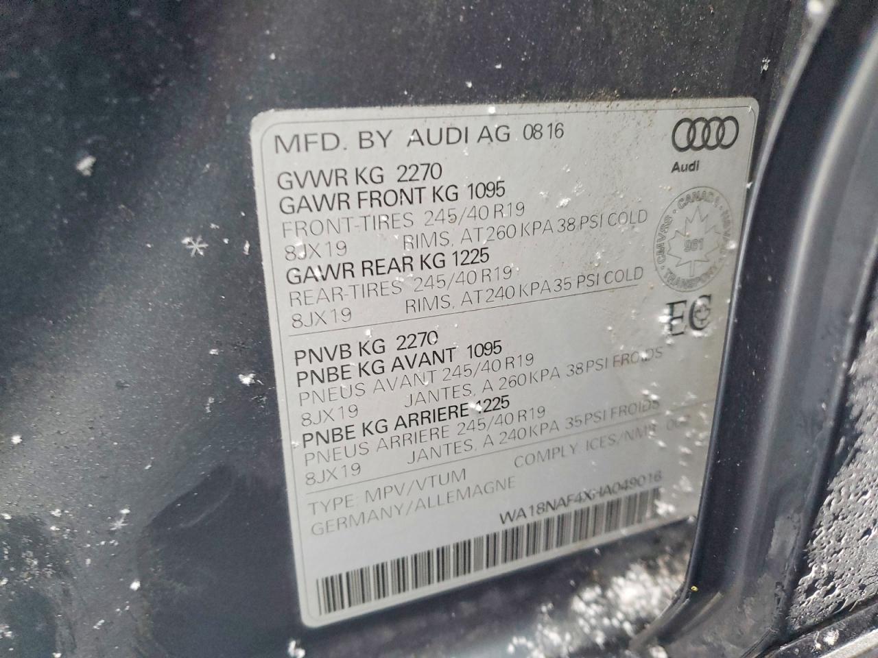 2017 Audi A4 Allroad Premium Plus