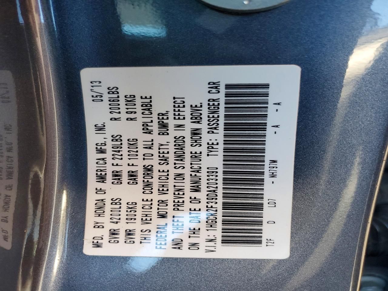 2013 Honda Accord lx