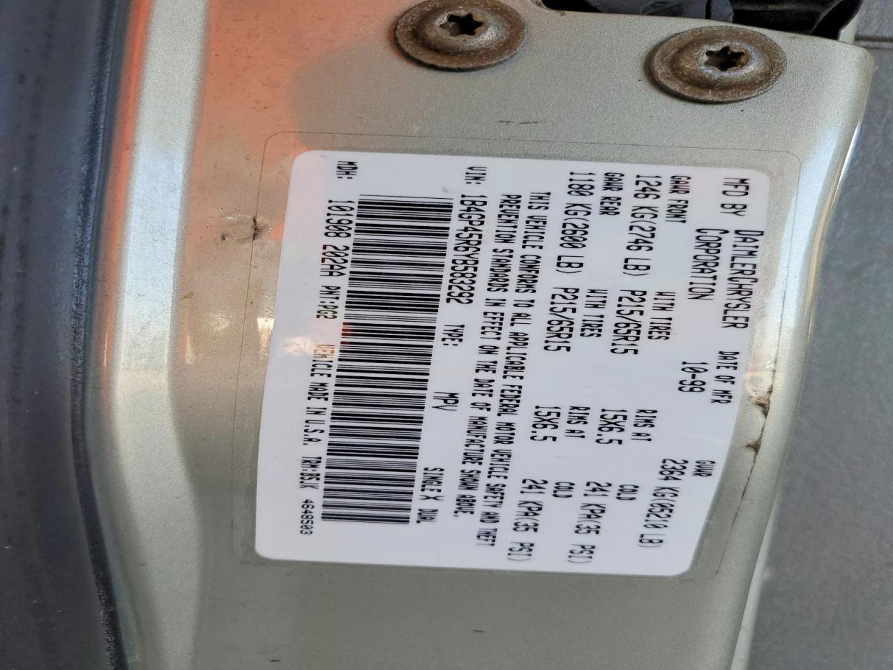 2000 Dodge Caravan se