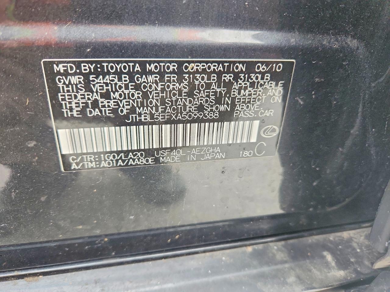 2010 Lexus Ls 460
