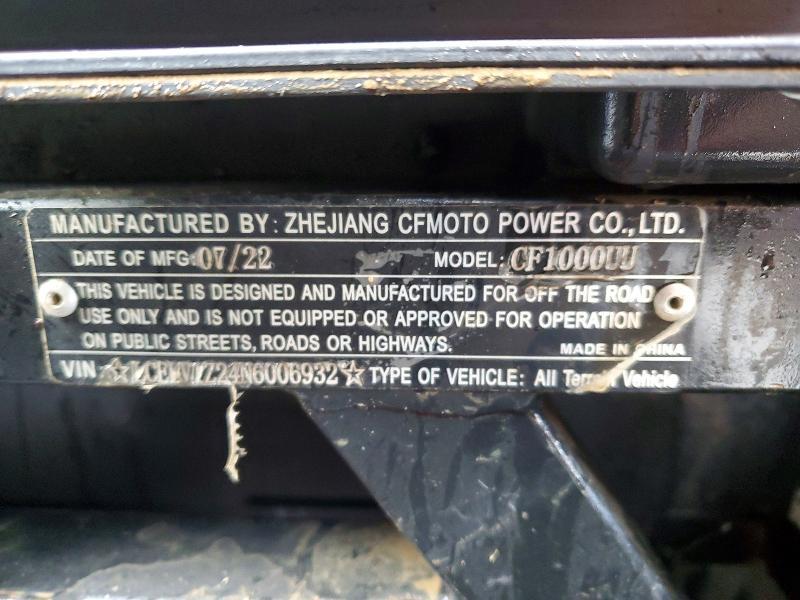 2022 Cf Moto U Force 1000