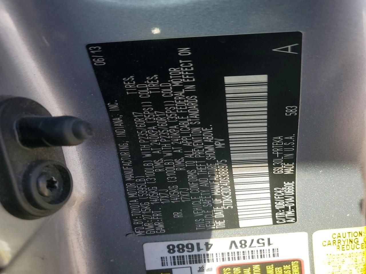 2013 Toyota Sienna le