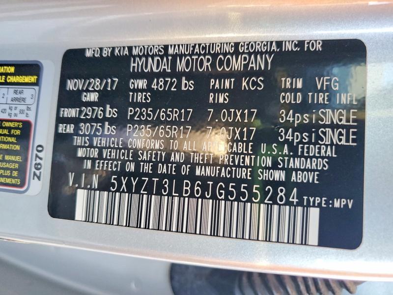 2018 Hyundai Santa fe Sport 2.4l