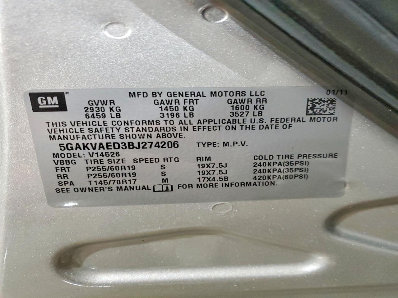 2011 Buick Enclave cx