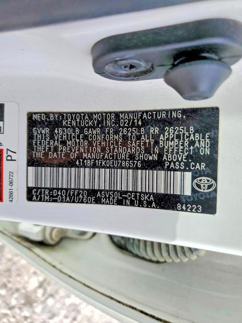 2014 Toyota Camry l