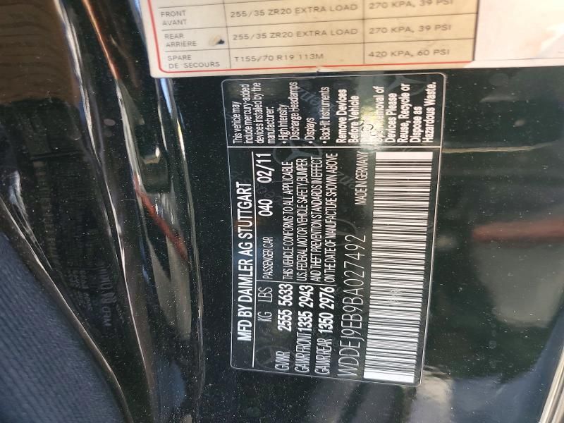 2011 Mercedes-Benz Cl 550 4matic