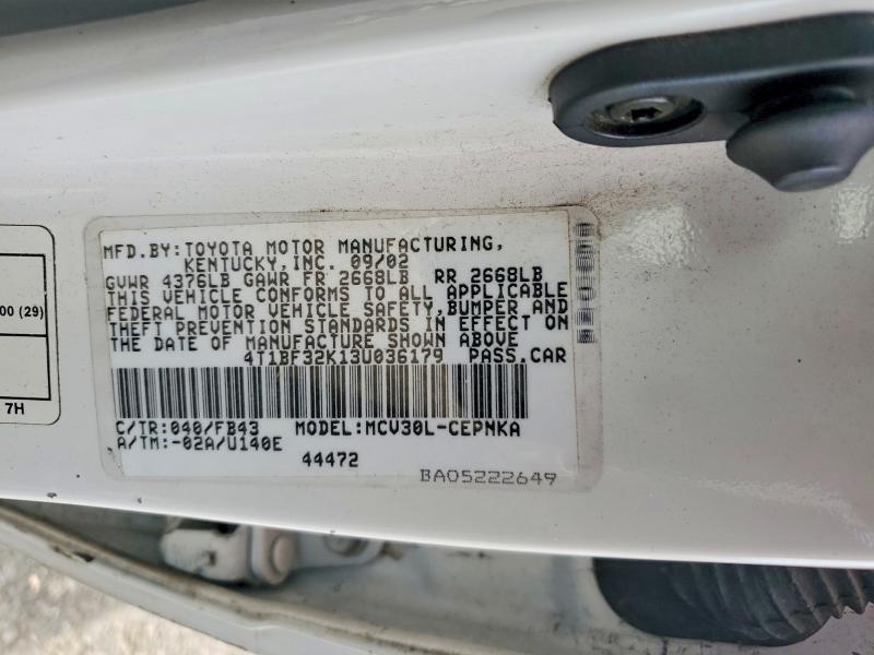 2003 Toyota Camry le