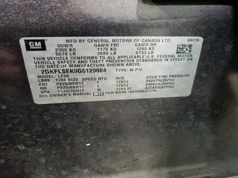 2016 GMC Terrain sle