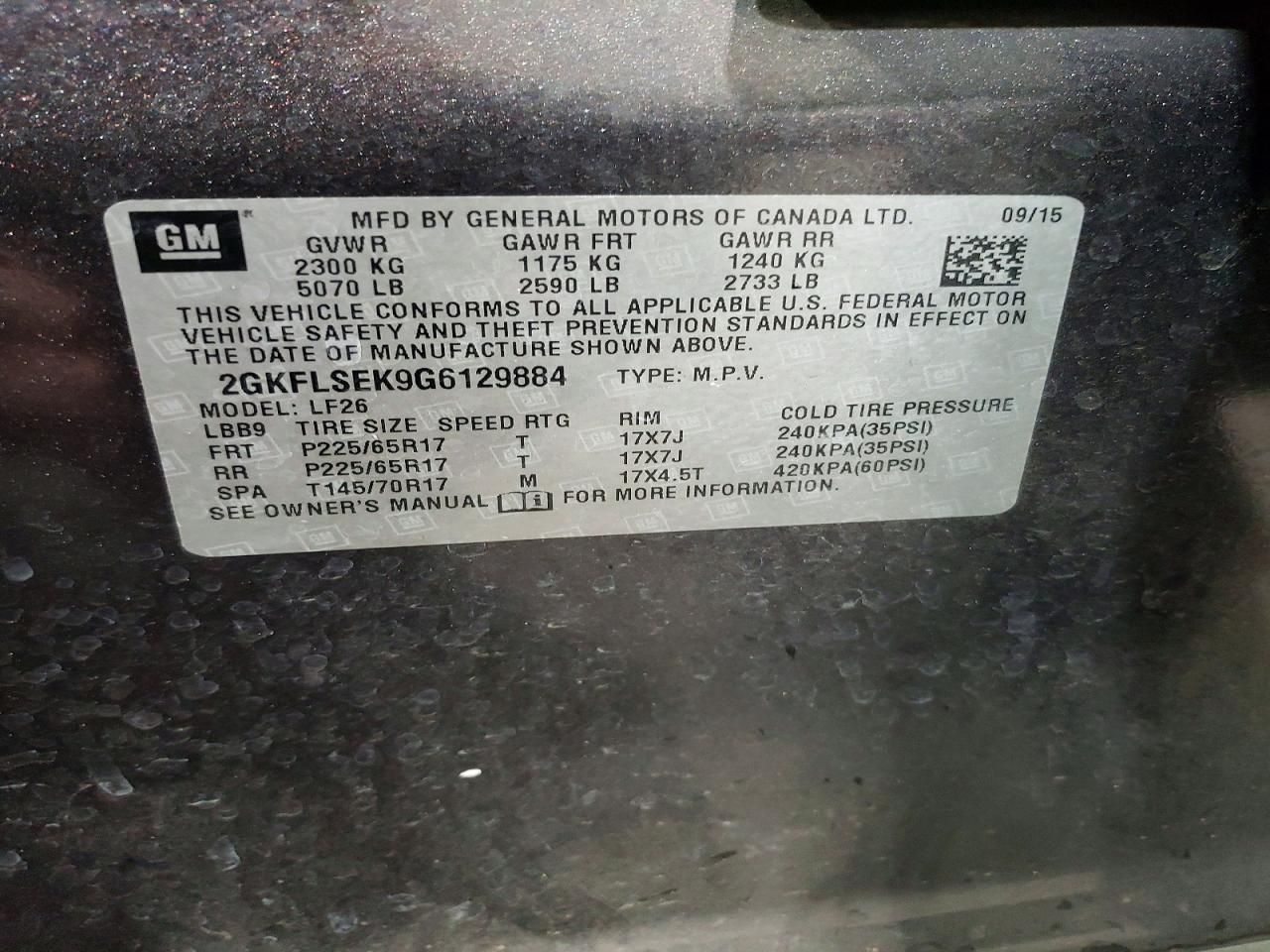 2016 GMC Terrain sle