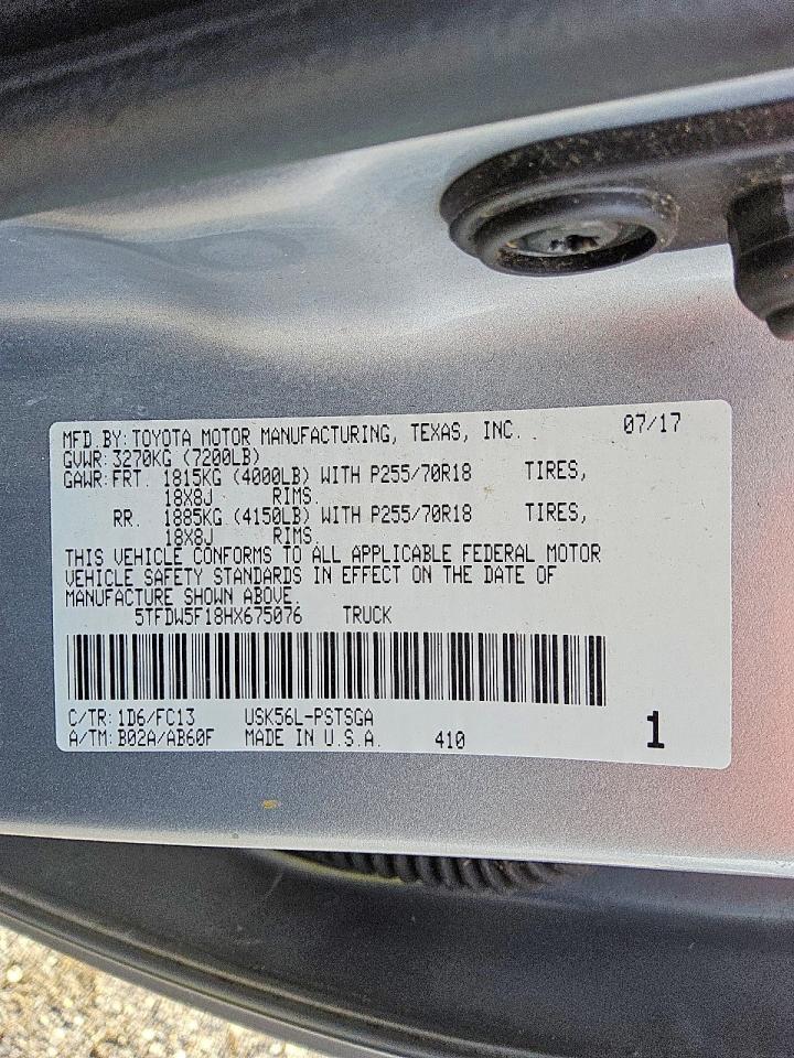 2017 Toyota Tundra SR5