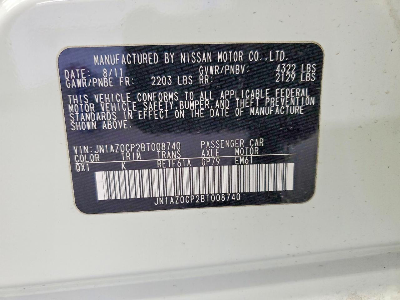 2011 Nissan Leaf sv