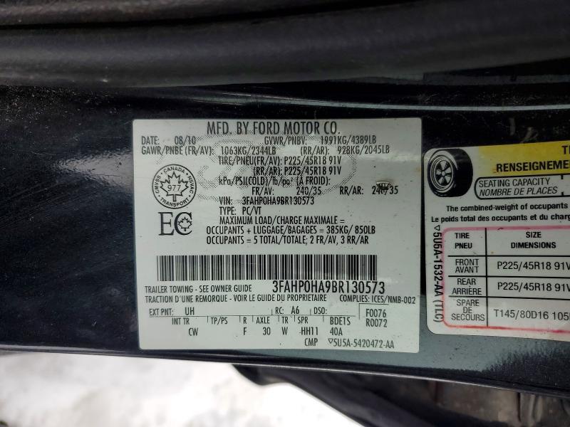 2011 Ford Fusion se