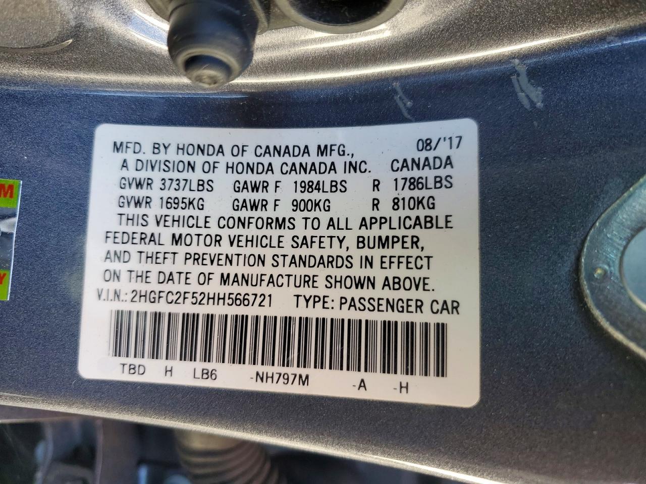 2017 Honda Civic lx