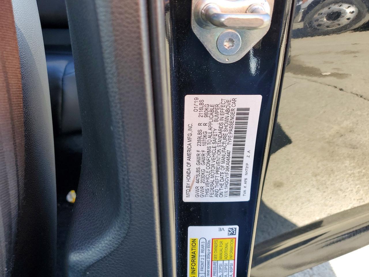2019 Honda Accord Sport