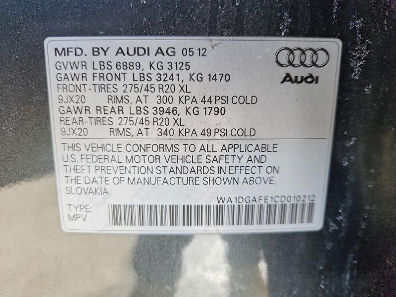 2012 Audi Q7 Prestige