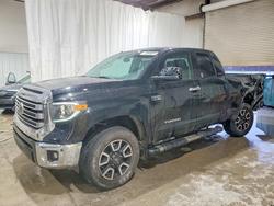 Salvage trucks for sale at Leroy, NY auction: 2018 Toyota Tundra Double Cab Limited