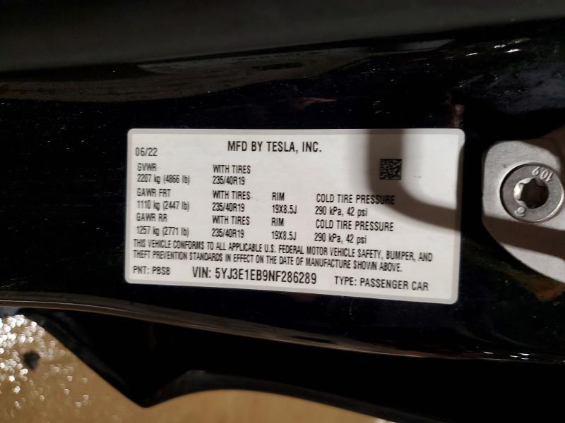 2022 Tesla Model 3