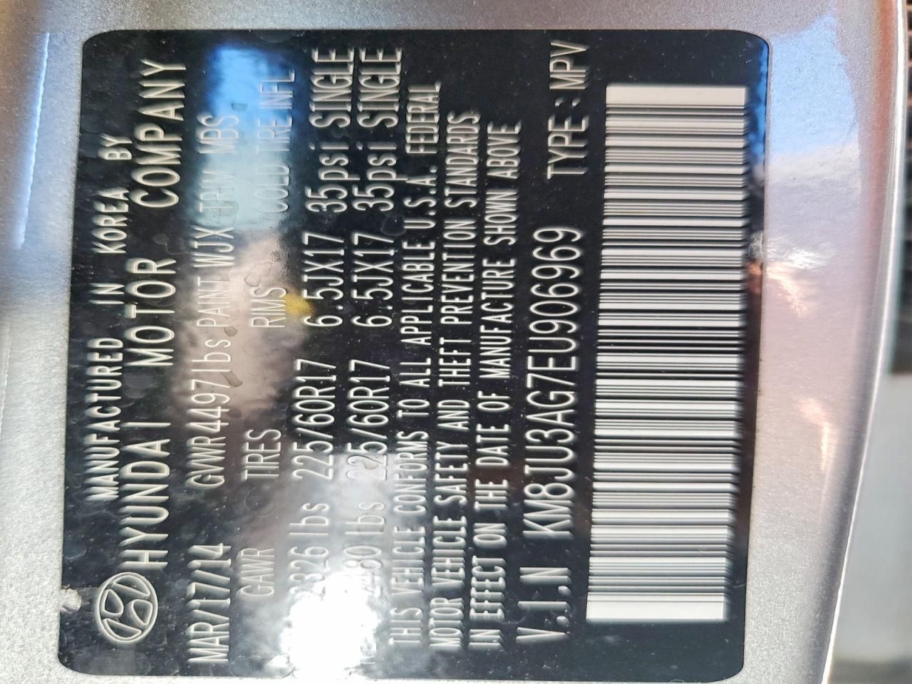 2014 Hyundai Tucson gls