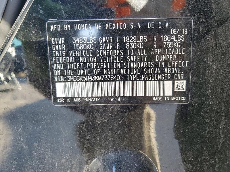 2019 Honda Fit lx