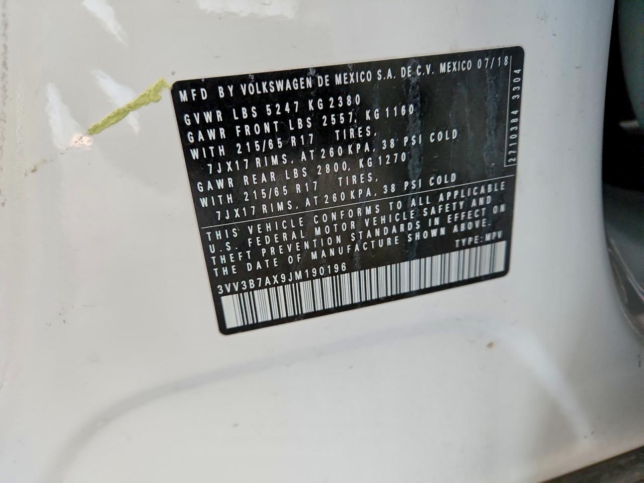 2018 Volkswagen Tiguan se