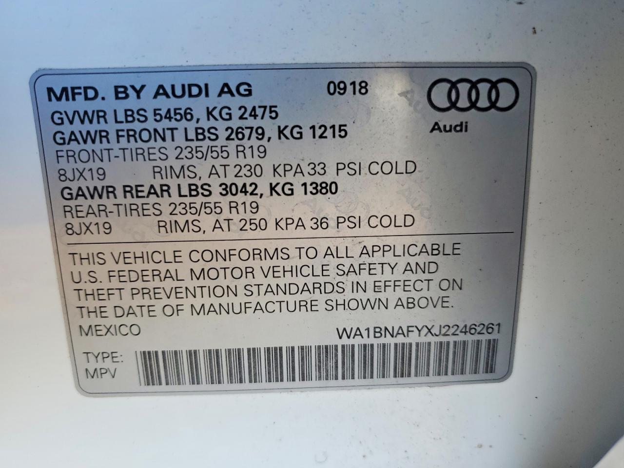 2018 Audi Q5 Premium Plus