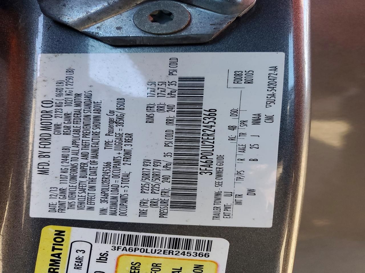 2014 Ford Fusion se Hybrid