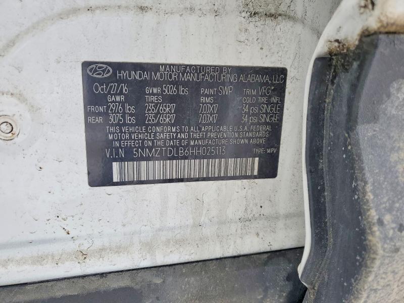 2017 Hyundai Santa fe Sport 2.4l