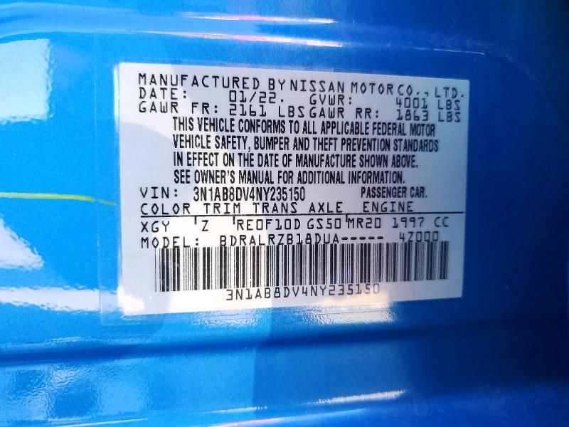 2022 Nissan Sentra sr