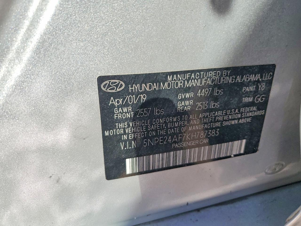 2019 Hyundai Sonata se