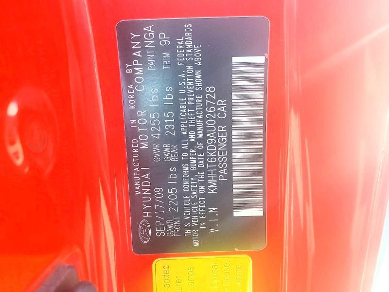 2010 Hyundai Genesis Coupe 2.0t