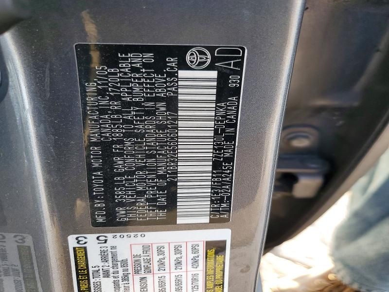 2006 Toyota Corolla le