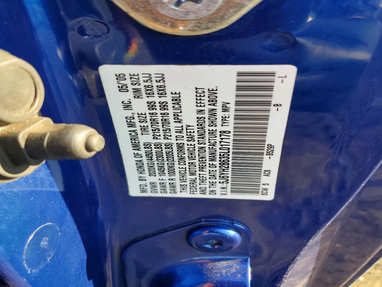 2005 Honda Element ex