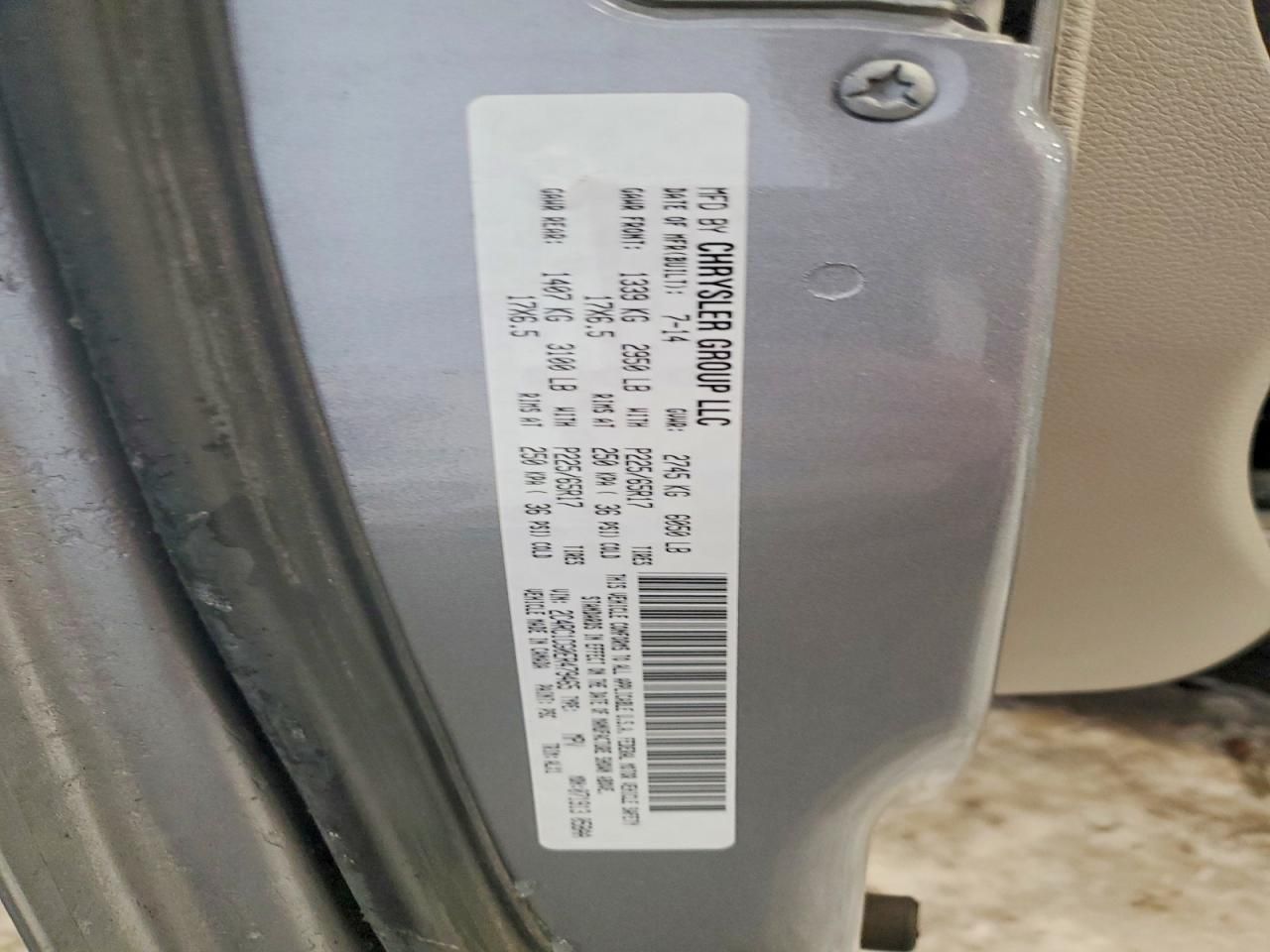 2014 Chrysler Town & Country Touring l