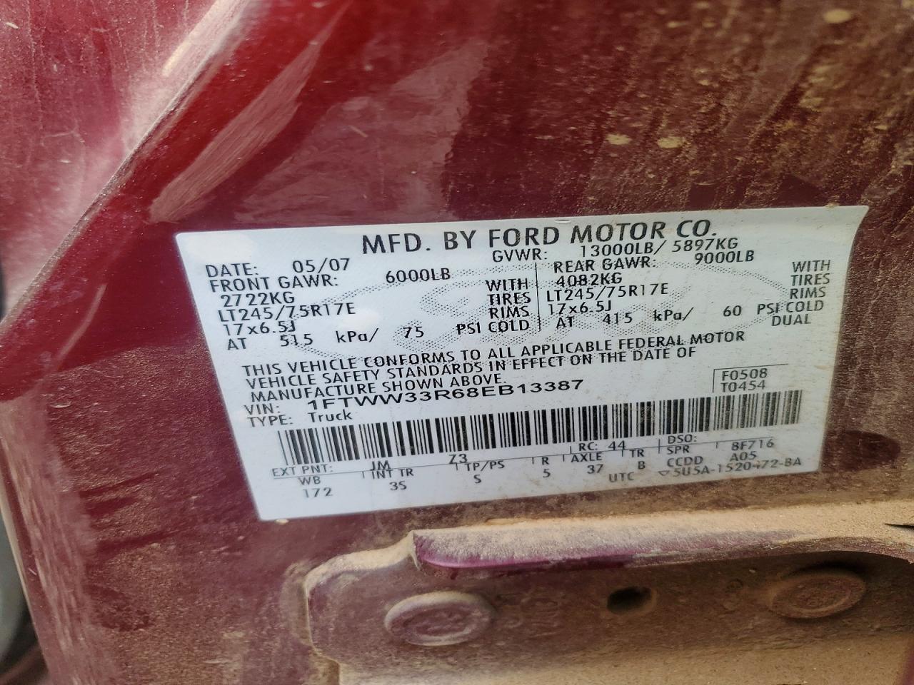 2008 Ford F350 Super Duty