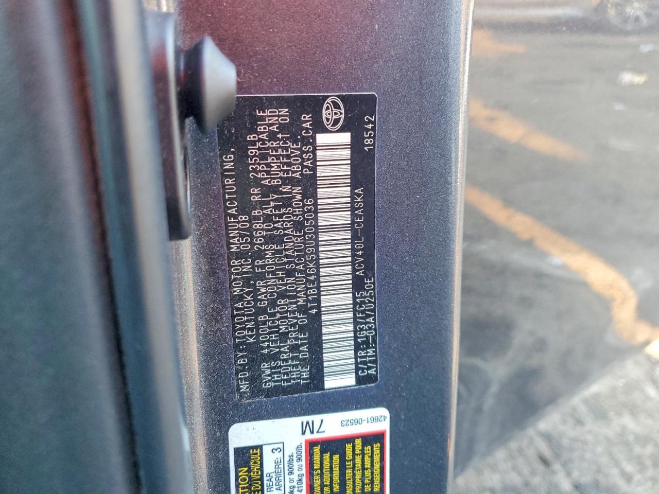 2009 Toyota Camry Base