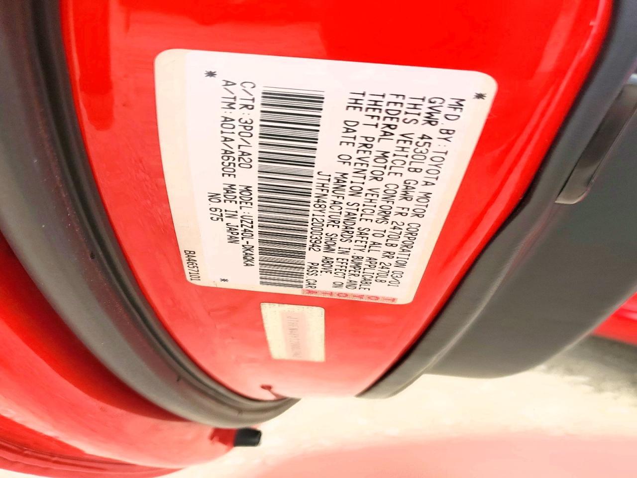 2002 Lexus Sc 430 Base