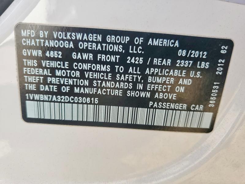 2013 Volkswagen Passat se