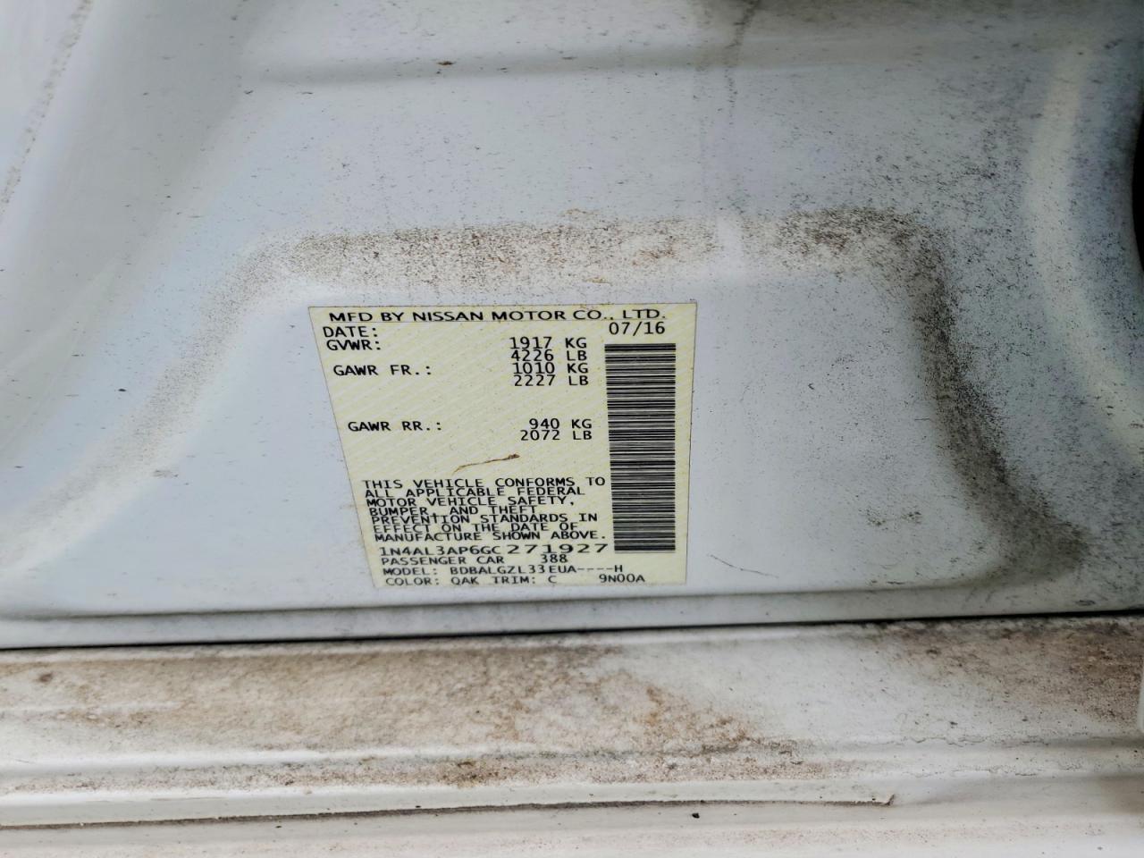 2016 Nissan Altima 2.5