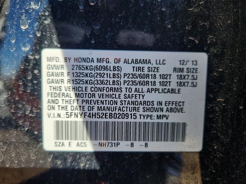 2014 Honda Pilot exl