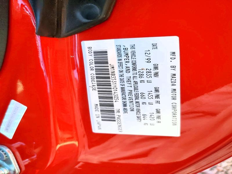 2000 Mazda Mx-5 Miata Base