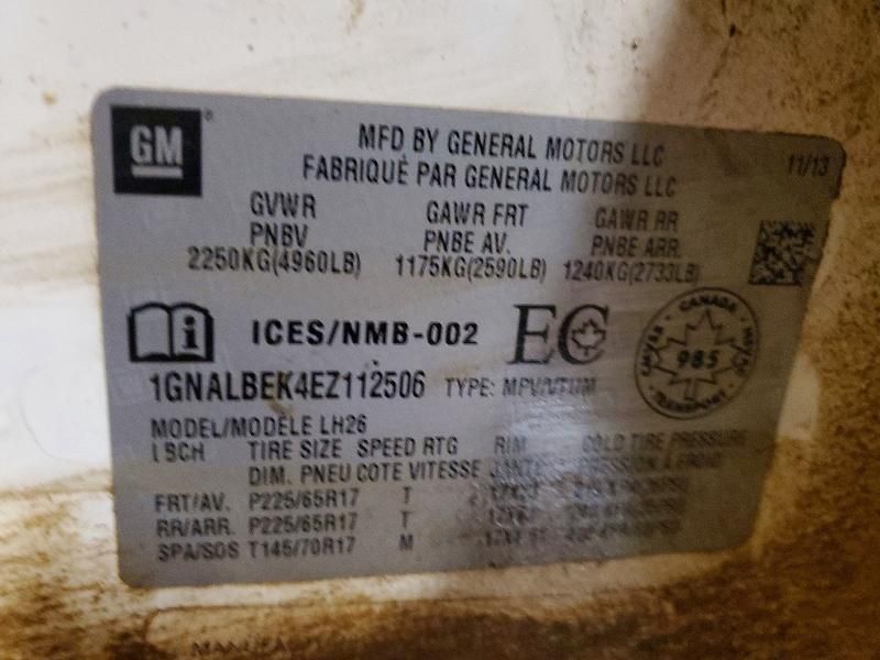 2014 Chevrolet Equinox lt