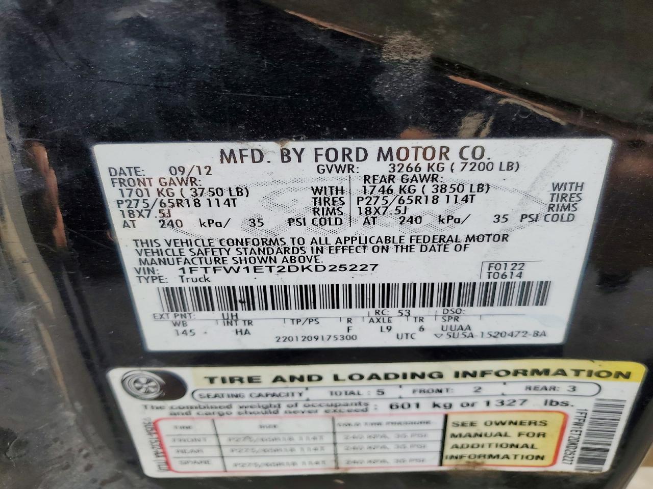 2013 Ford F150 Supercrew