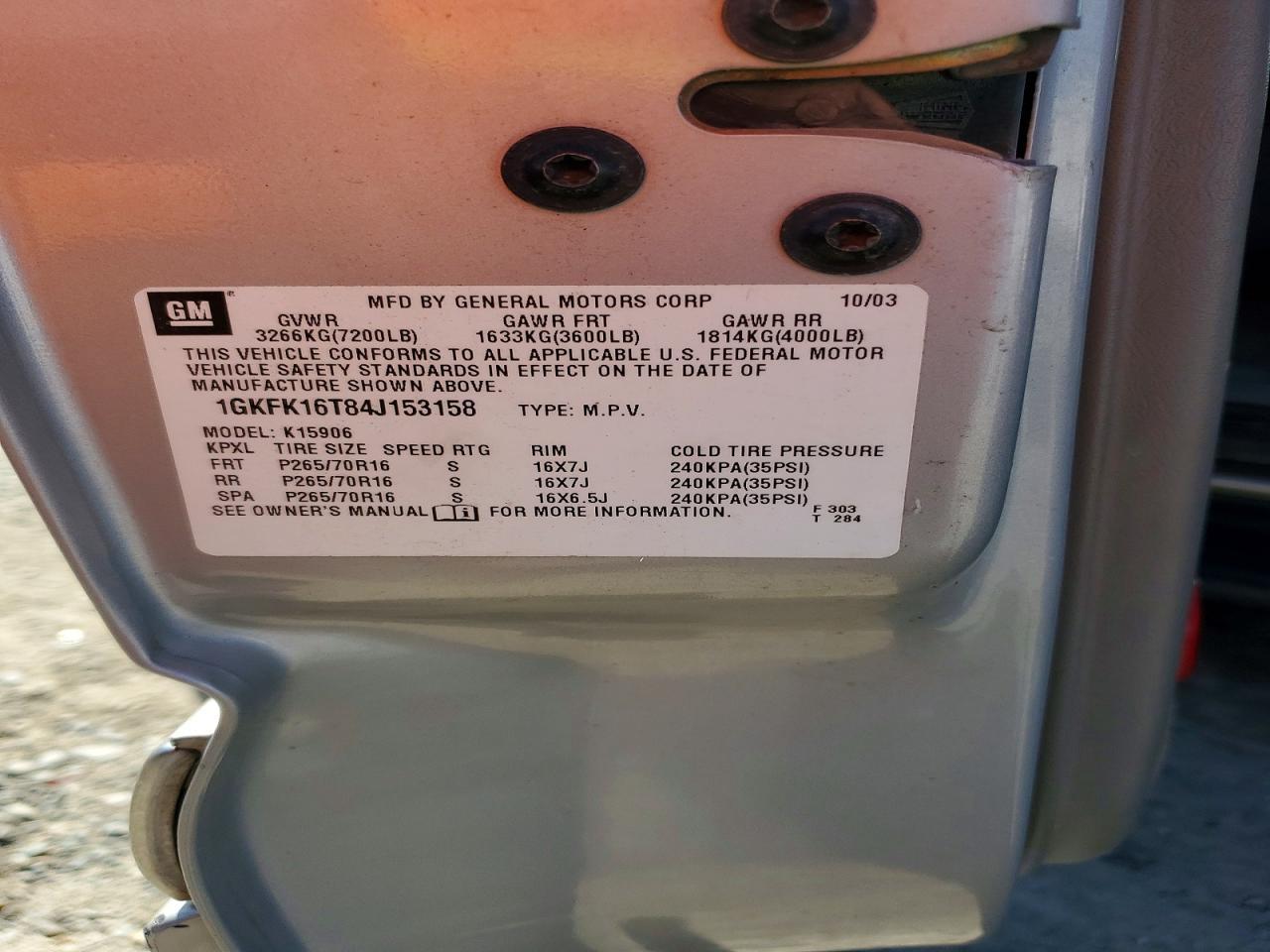 2004 GMC Yukon xl K1500