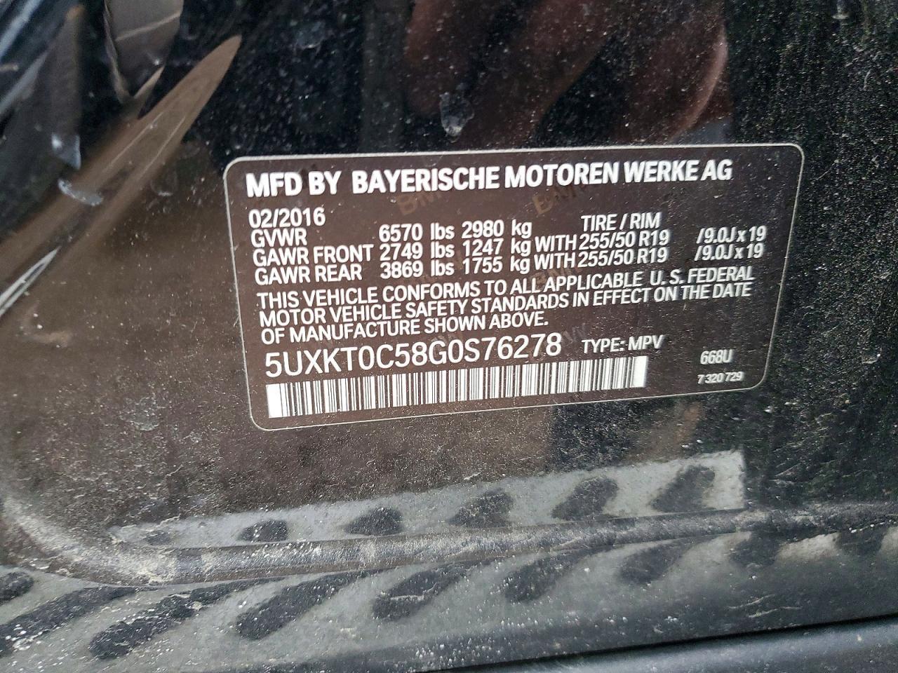 2016 BMW X5 Xdrive4